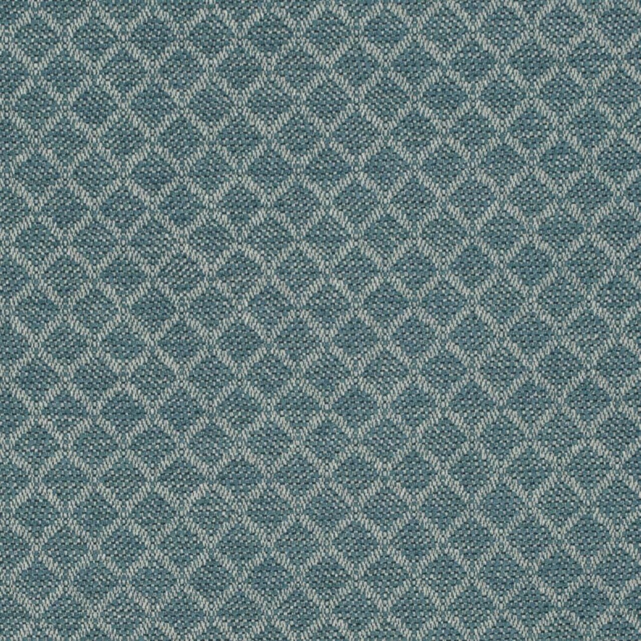 Aqua Performance Pet Friendly Diamond Geometric Chenille Woven Pattern Upholstery Fabric by The Yard - SKU: Brinley Teal